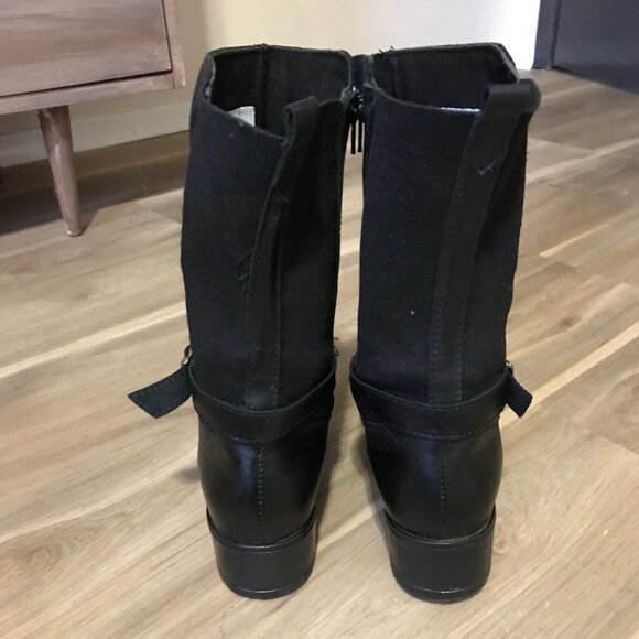 Martino Ladies Black Leather Boots Size 9.5 M - Picture 3 of 5